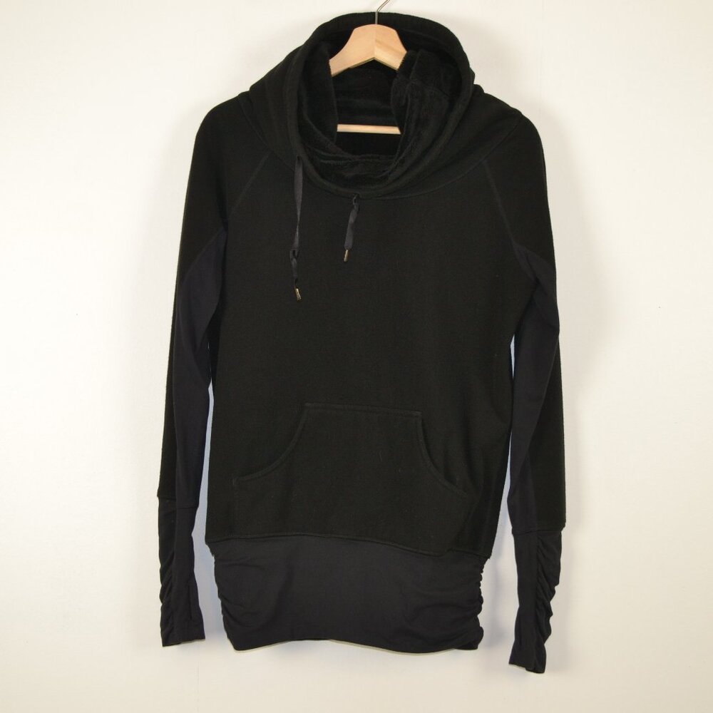 lululemon athletica Black Funnel Neck Pullover Sweatshirt